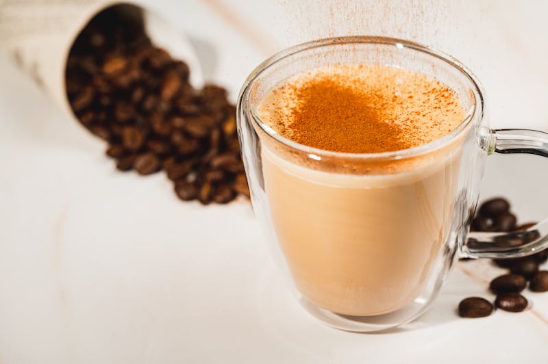 Horchata rice milk drink with cinnamon